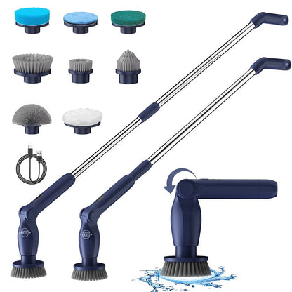 Electric Spin Scrubber With 8 Replaceable Brush Heads YMG-818