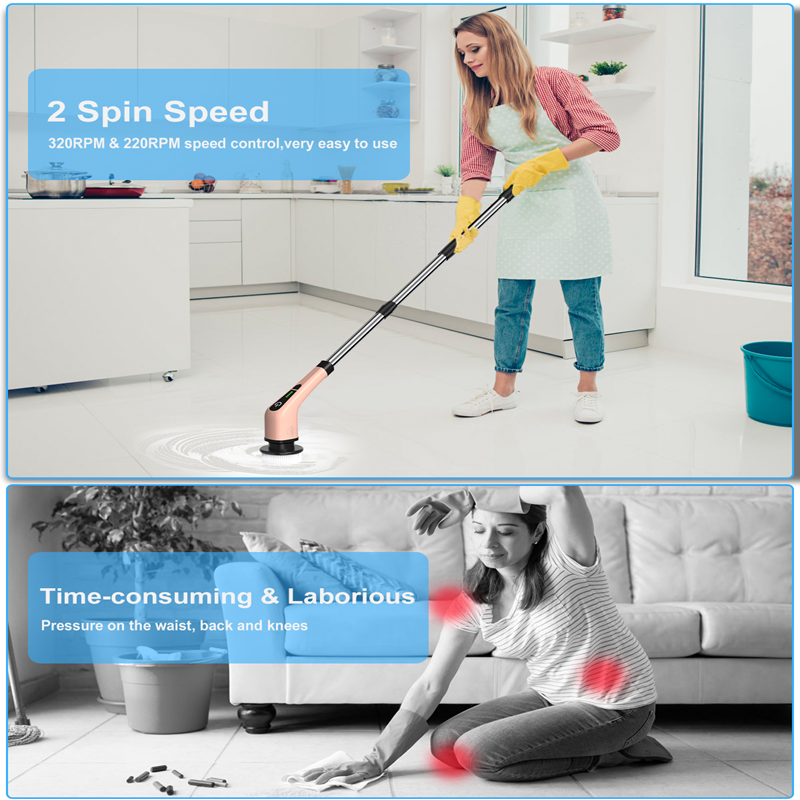 Electric Spin Scrubber with 360 Power Scrubber Dual Speed ANS-8050