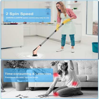 Electric Spin Scrubber with 360 Power Scrubber Dual Speed ANS-8050