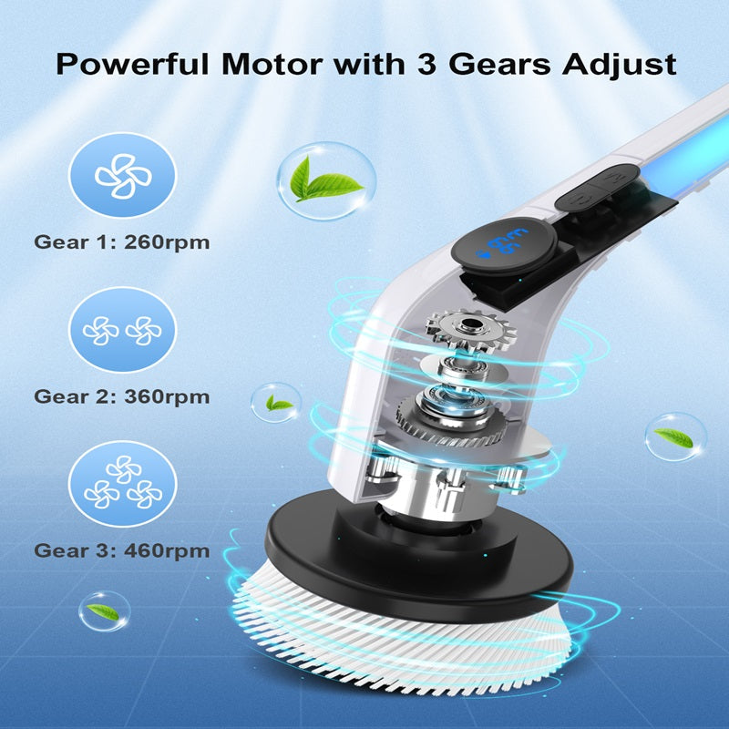 Electric Spin Scrubber with 3 Rotating Speeds