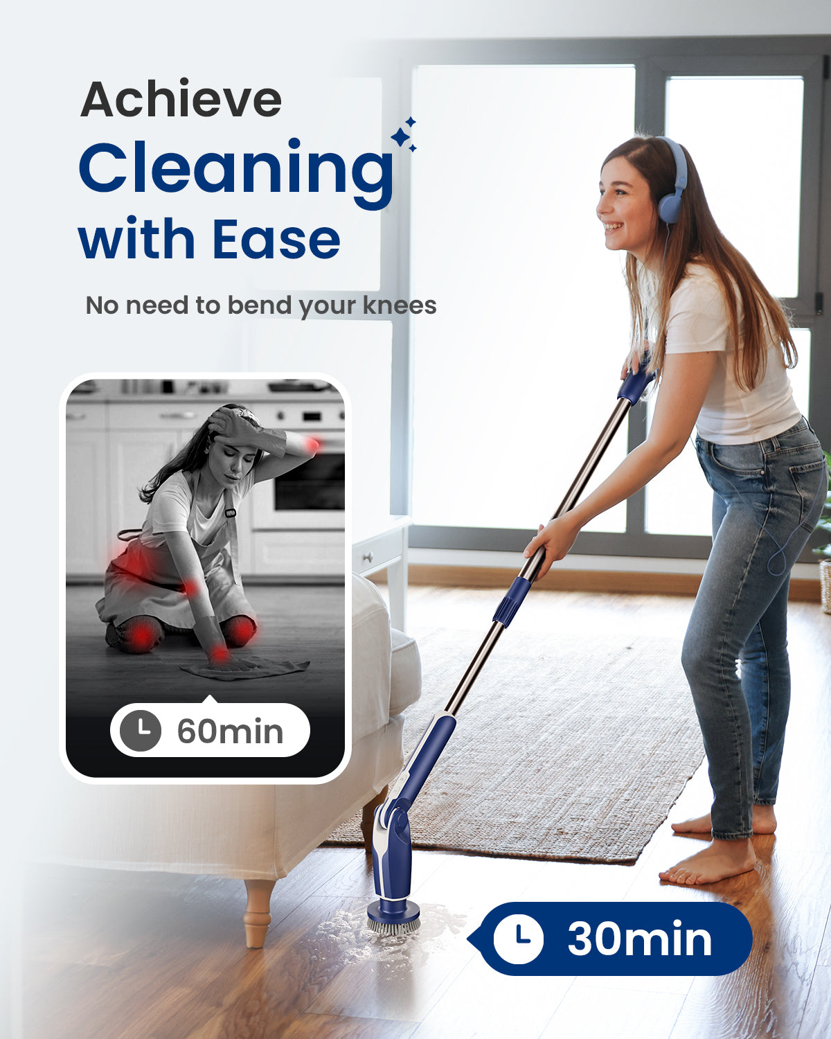 2026 Upgraded New Electric Spin Scrubber