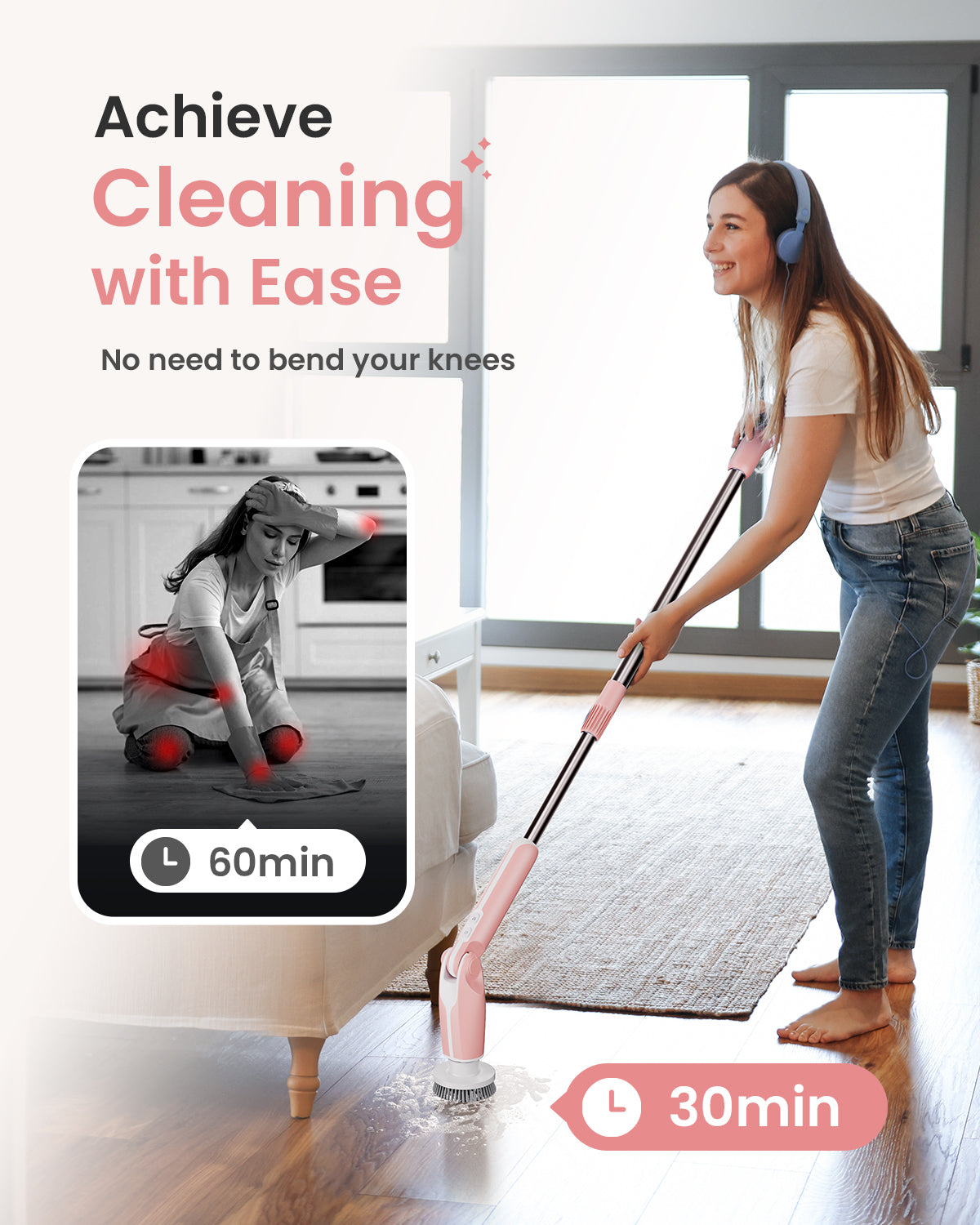 2026 Upgraded New Electric Spin Scrubber
