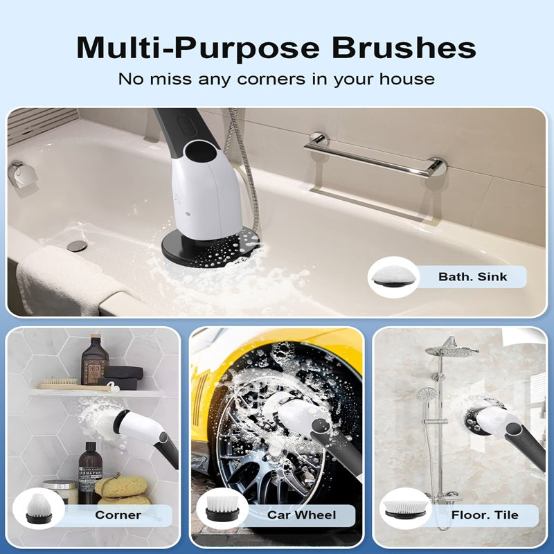 Electric Spin Scrubber with 3 Rotating Speeds