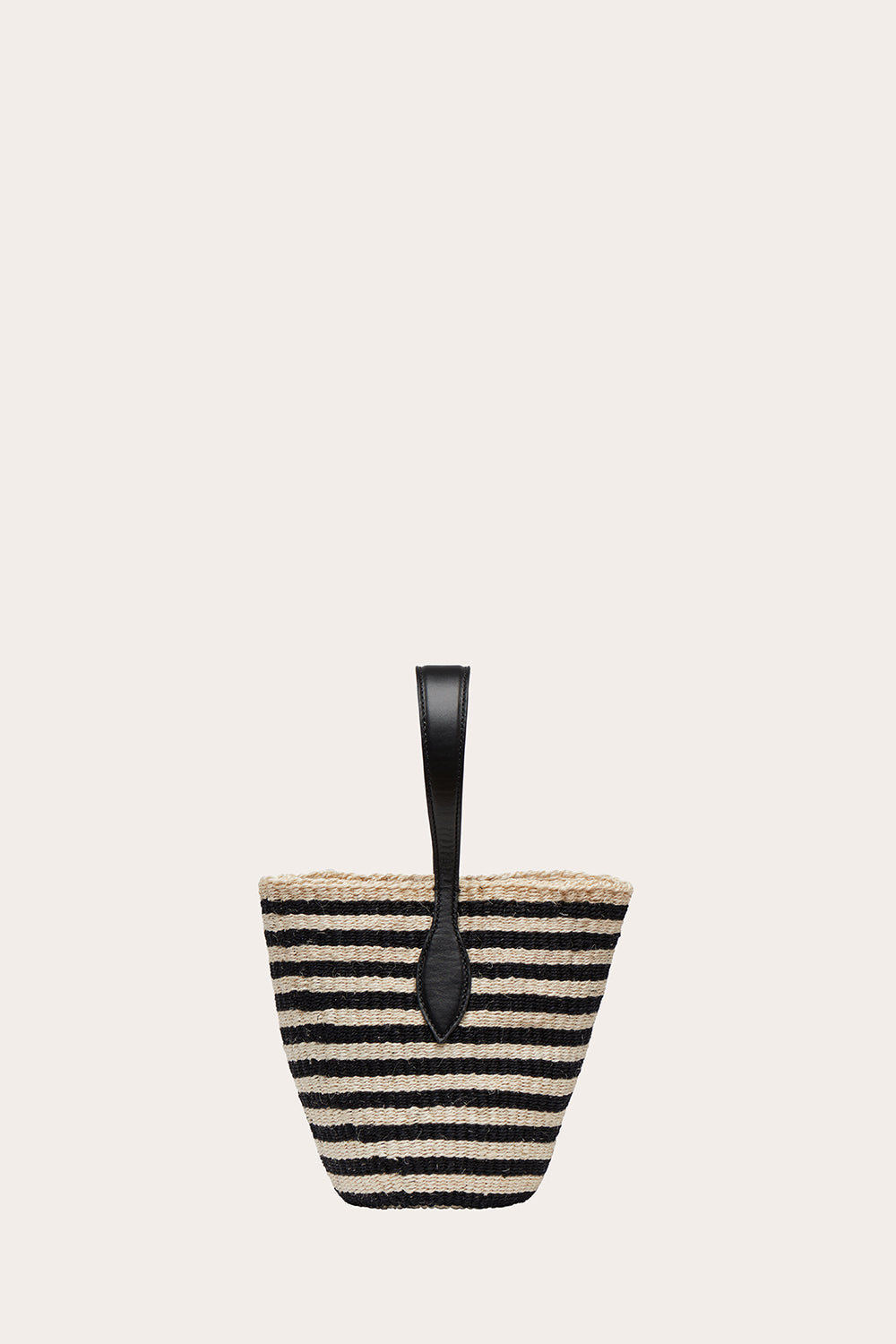 Single Handle Basket Black and Cream