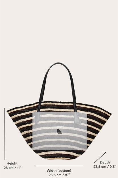 Sprout Basket Dark Multi Striped