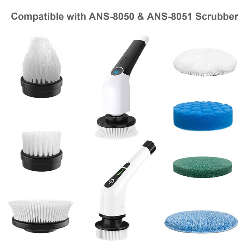 ANS-8050/ANS-8051/LZ-8052 Electric Spin Scrubber Replacement Brush Heads